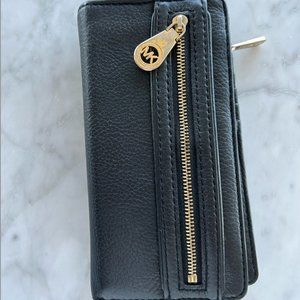 Michael Kors black leather wallet